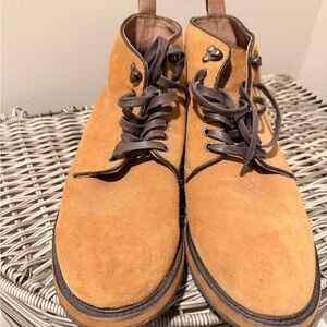 Men's Tan Suede Boots - Size 12